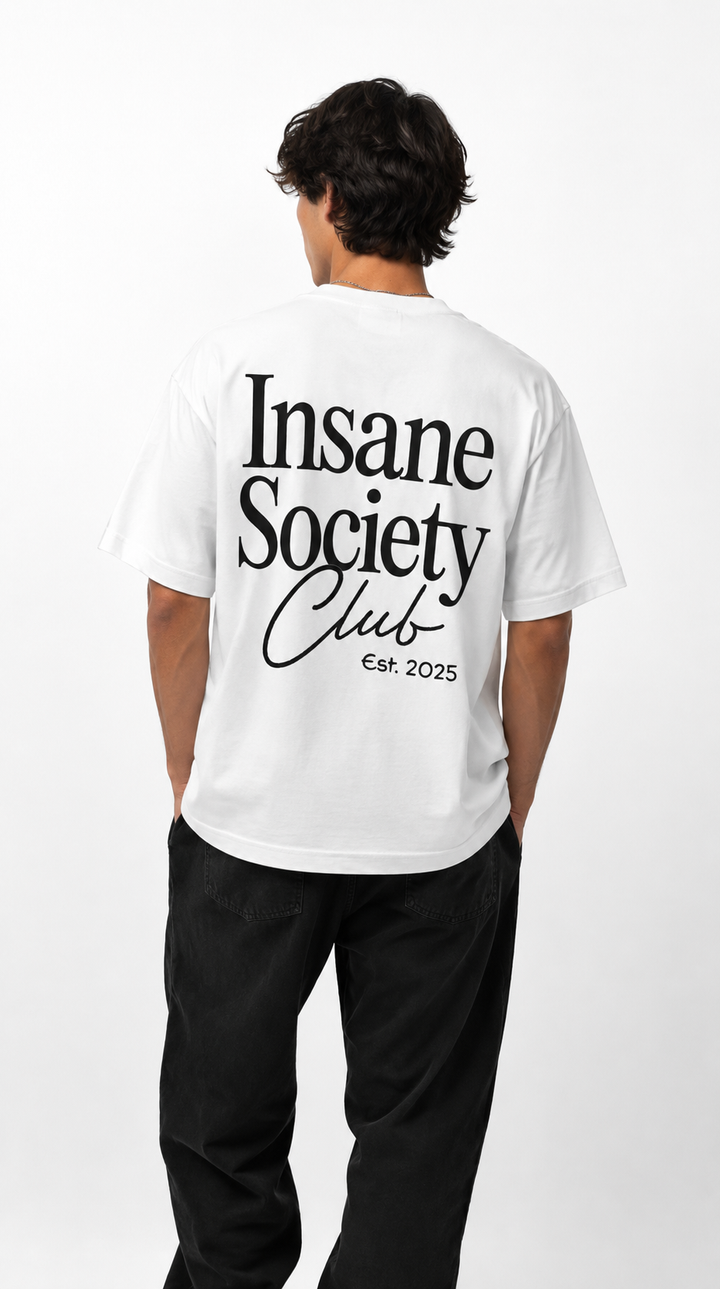 T-shirt oversize CLUB Blanc