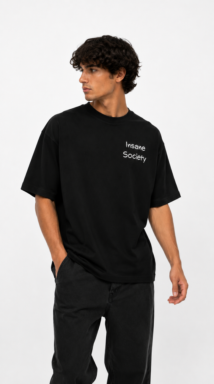 Oversize T-Shirt CLUB Black