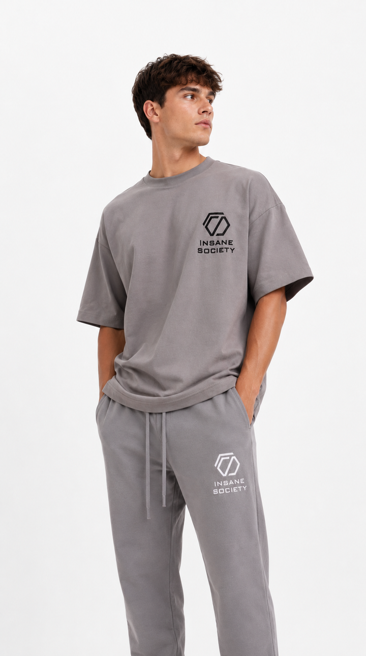 T-shirt oversize GRIS FONCÉ