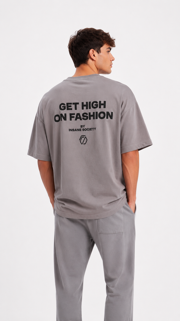 T-shirt oversize GRIS FONCÉ