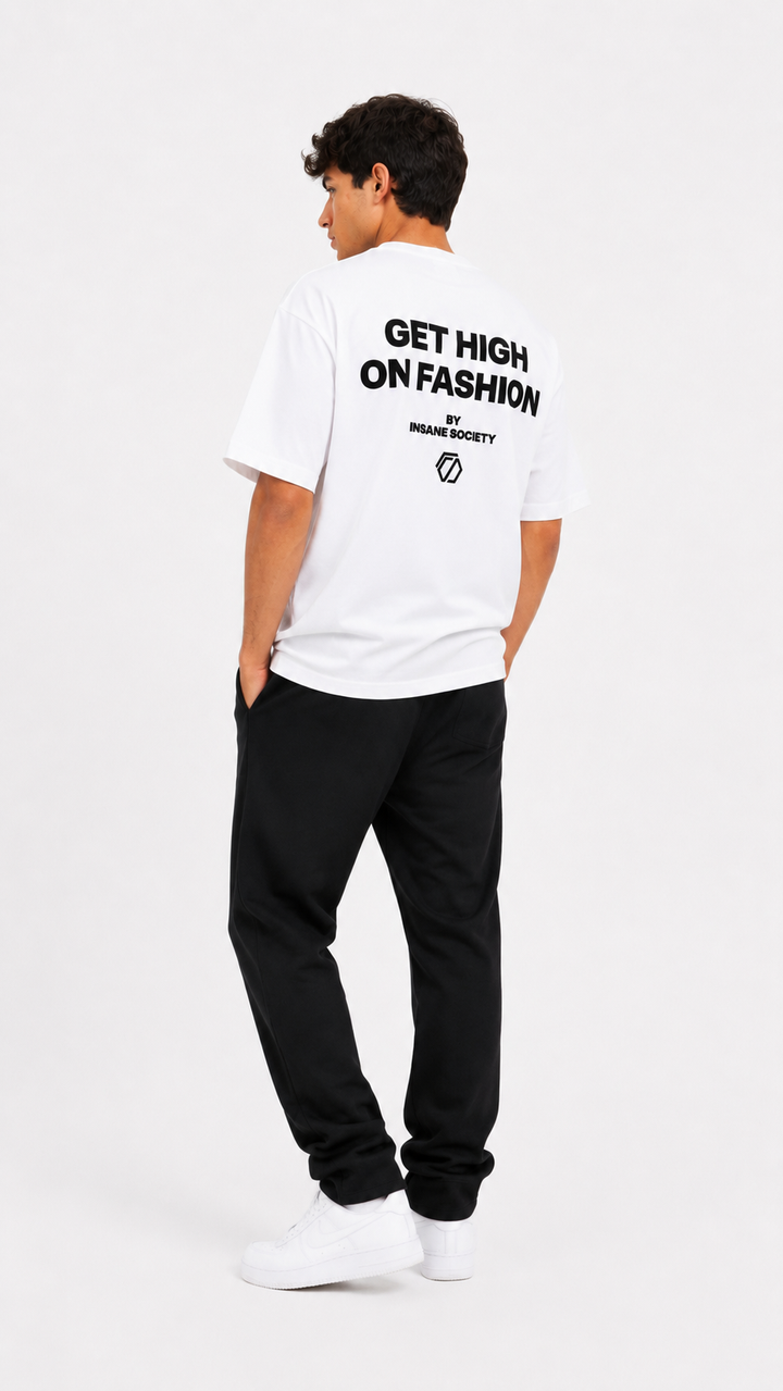 T-shirt oversize HIGH blanc