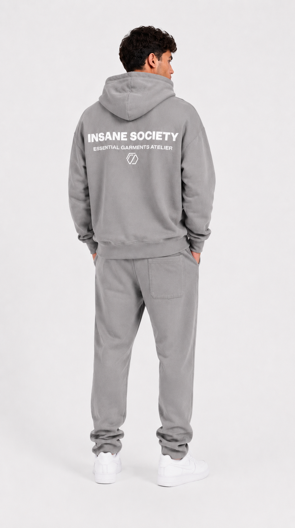 Oversize Zip Hoodie BASIC Gris