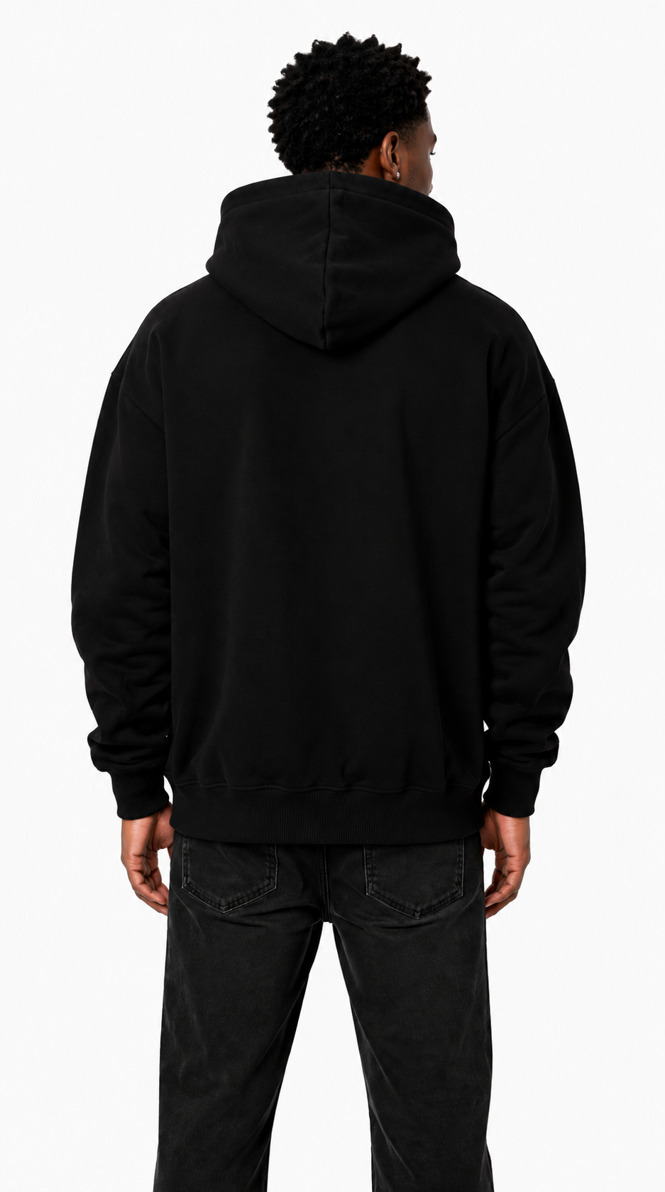 Oversize Hoodie Classic Black Back von Insane Society
