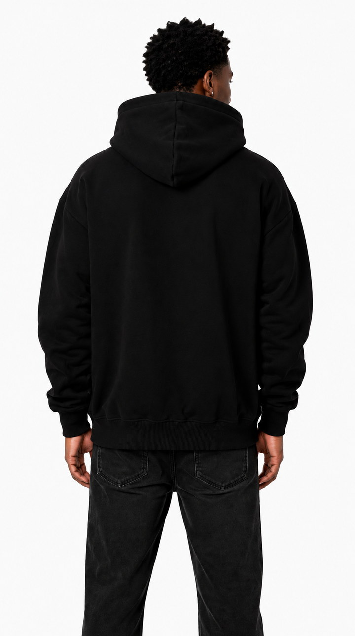 Oversize Hoodie Classic Black Back von Insane Society