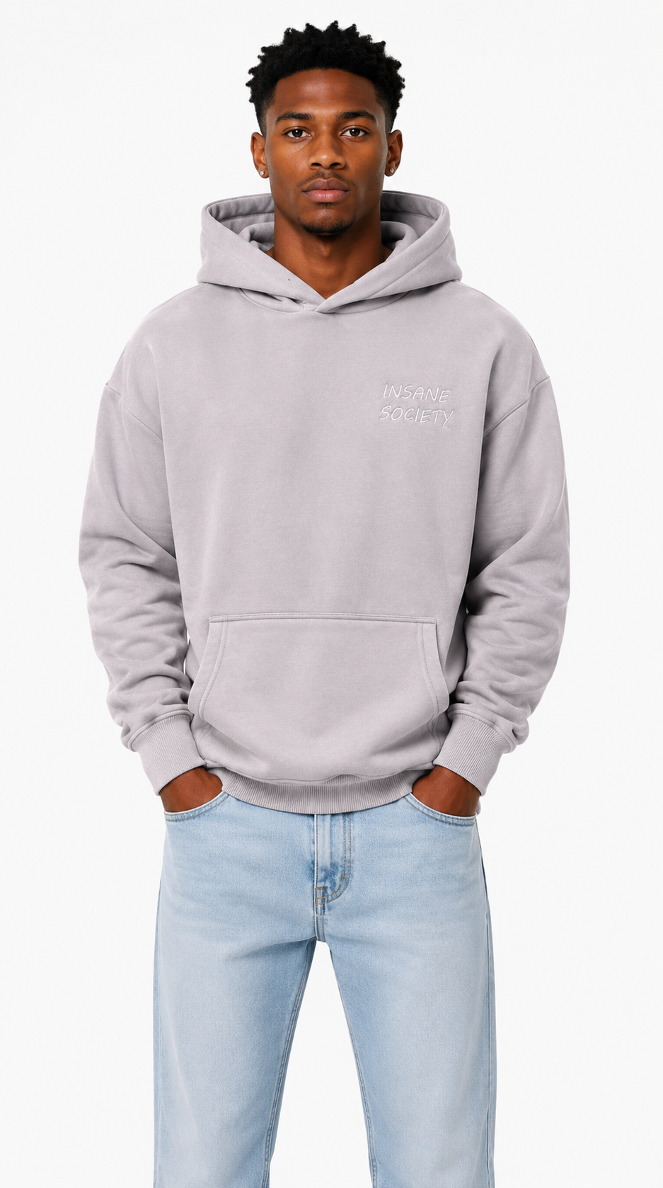Oversize Hoodie Classic Grey von Insane Society