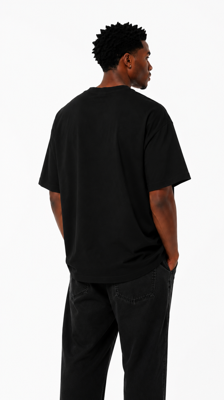 Oversize T-Shirt Classic Black Back von Insane Society