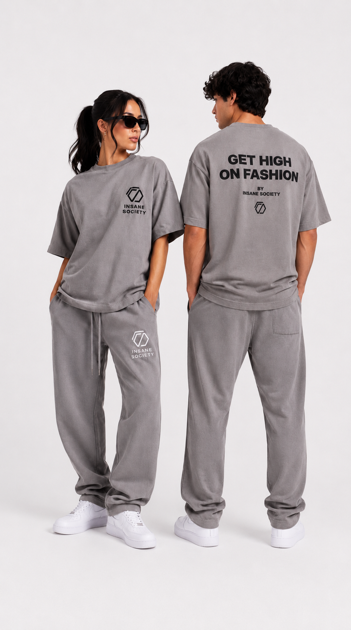 Oversize T-Shirt High Grey Unisex von Insane Society